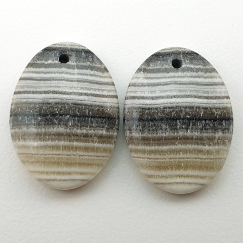 Jaspis zebra para kaboszonów z dziurką 19x14 mm nr P479 Jaspis zebra para kaboszonów z dziurką 19x14 mm nr P479