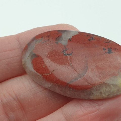 Red jasper cabochon 41x24 mm no 10