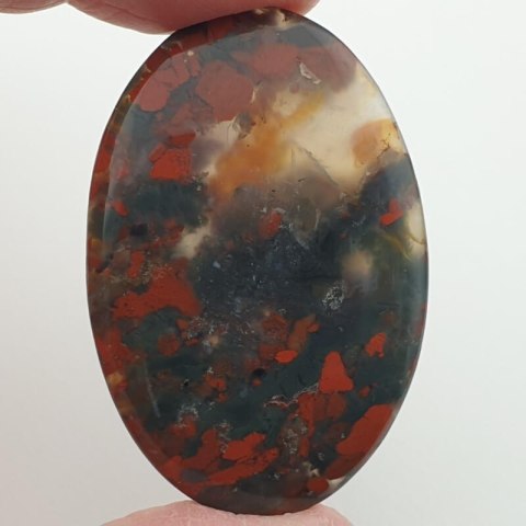 Red jasper cabochon 48x32 mm no 1 Red jasper cabochon 48x32 mm no 1
