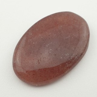 Strawberry quartz cabochon 37x27 mm no. 13