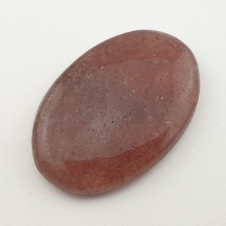 Strawberry quartz cabochon 37x27 mm no 13