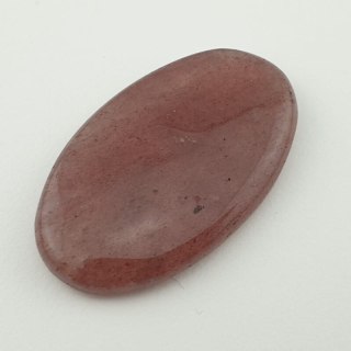 Strawberry quartz cabochon 40x23 mm no 14