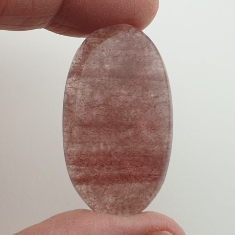 Strawberry quartz cabochon 40x23 mm no 8 Strawberry quartz cabochon 40x23 mm no 8
