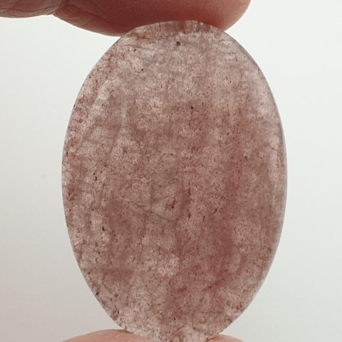 Strawberry quartz cabochon 40x28 mm no 4 Strawberry quartz cabochon 40x28 mm no 4