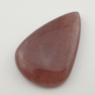 Strawberry quartz cabochon 42x27 mm no. 9