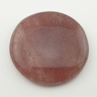 Strawberry quartz cabochon fi 36 mm no 3
