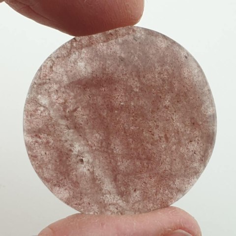 Strawberry quartz cabochon fi 36 mm no. 3 Strawberry quartz cabochon fi 36 mm no. 3