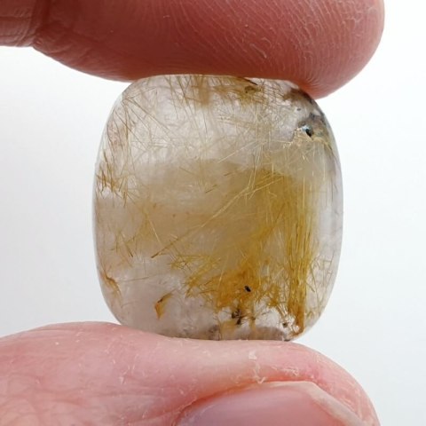 Quartz with rutile cabochon 20x18 mm no. 30 Quartz with rutile cabochon 20x18 mm no. 30