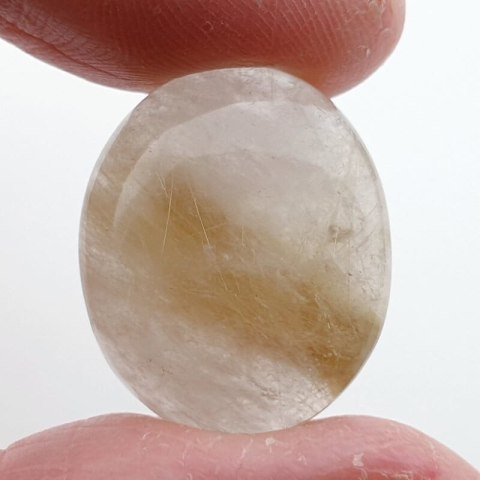 Quartz with rutile cabochon 22x18 mm no. 21 Quartz with rutile cabochon 22x18 mm no. 21