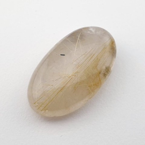 Quartz with rutile cabochon 23x13 mm no 39 Quartz with rutile cabochon 23x13 mm no 39