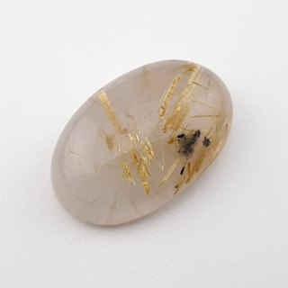 Quartz with rutile cabochon 24x16 mm no 23