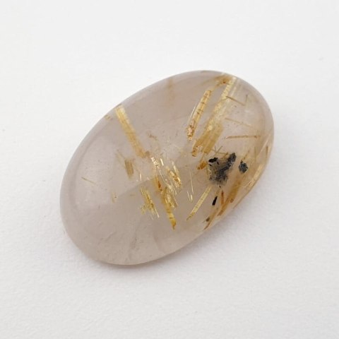 Quartz with rutile cabochon 24x16 mm no 23 Quartz with rutile cabochon 24x16 mm no 23