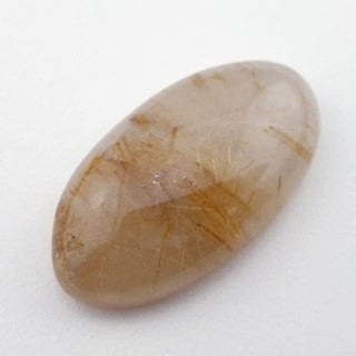 Quartz with rutile cabochon 28x15 mm no 19