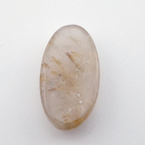 Quartz with rutile cabochon 28x15 mm no 19 Quartz with rutile cabochon 28x15 mm no 19