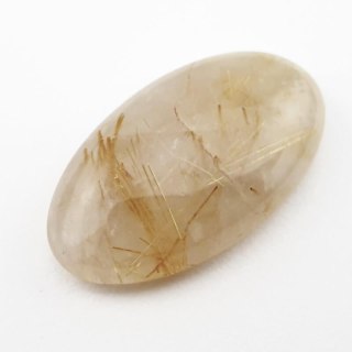 Quartz with rutile cabochon 28x16 mm no. 13