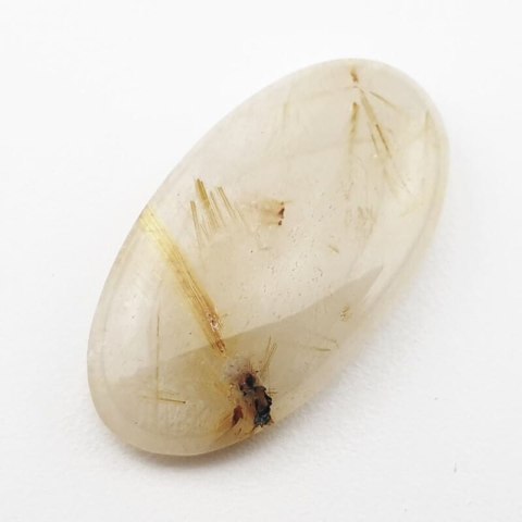 Quartz with rutile cabochon 32x17 mm no. 9 Quartz with rutile cabochon 32x17 mm no. 9