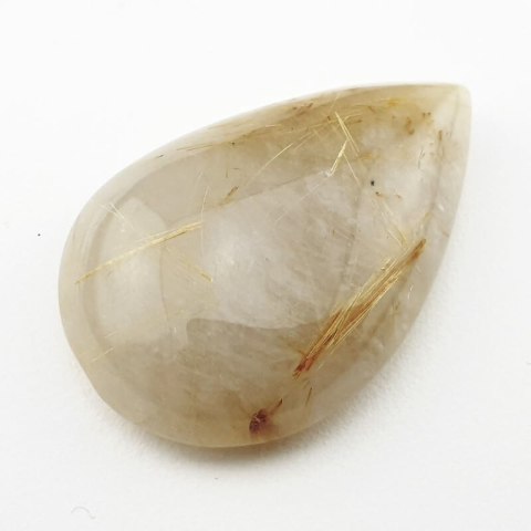 Quartz with rutile cabochon 33x22 mm no 1 Quartz with rutile cabochon 33x22 mm no 1