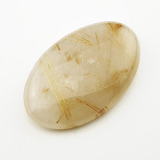 Quartz with rutile cabochon 35x21 mm no. 3