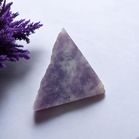 Cut Lepidolite raw 24x10 mm No 74 Cut Lepidolite raw 24x10 mm No 74
