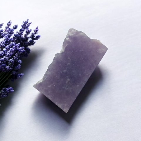 Cut Lepidolite raw 25x15 mm No 23 Cut Lepidolite raw 25x15 mm No 23