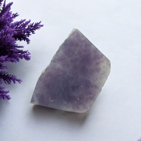 Cut Lepidolite raw 31x21 mm No 65 Cut Lepidolite raw 31x21 mm No 65