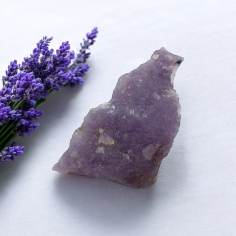 Cut Lepidolite raw 34x20 mm No. 13 Cut Lepidolite raw 34x20 mm No. 13
