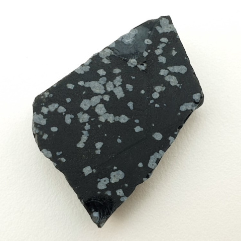 Snow obsidian cut raw 25x20 mm no 16 Snow obsidian cut raw 25x20 mm no 16