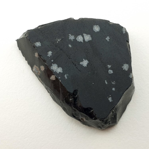 Snow obsidian cut raw 25x22 mm no. 13 Snow obsidian cut raw 25x22 mm no. 13
