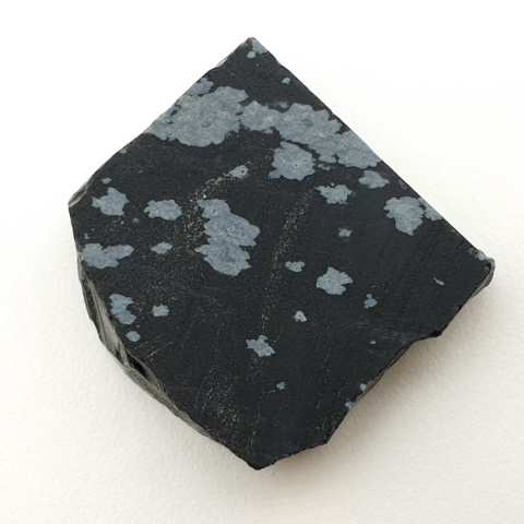 Snow obsidian cut raw 29x24 mm no 28