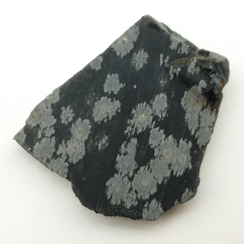 Snow obsidian cut raw 32x26 mm No 23 Snow obsidian cut raw 32x26 mm No 23