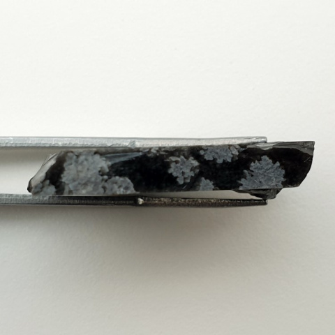 Snow obsidian cut raw 32x26 mm No 23 Snow obsidian cut raw 32x26 mm No 23