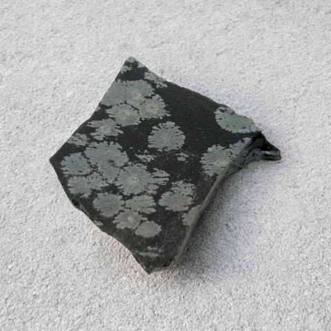 Snow obsidian cut raw 34x27 mm no 46 Snow obsidian cut raw 34x27 mm no 46