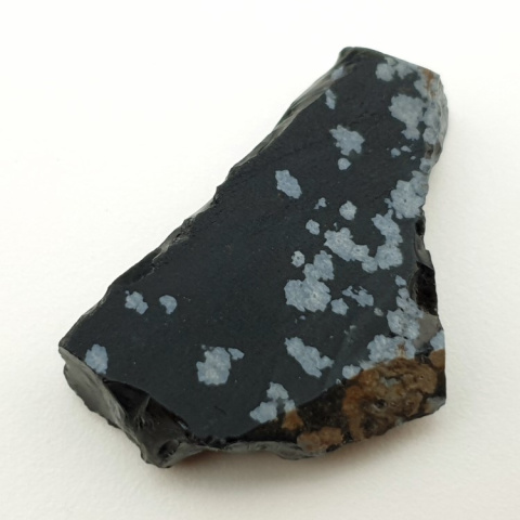 Snow obsidian cut raw 35x22 mm no 21 Snow obsidian cut raw 35x22 mm no 21