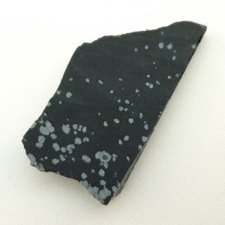 Snow obsidian cut raw 36x19 mm no 25