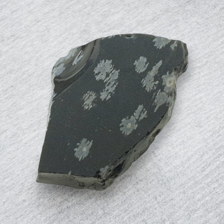 Snow obsidian cut raw 36x24 mm no 36