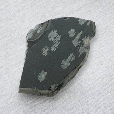 Snow obsidian cut raw 36x24 mm no 36