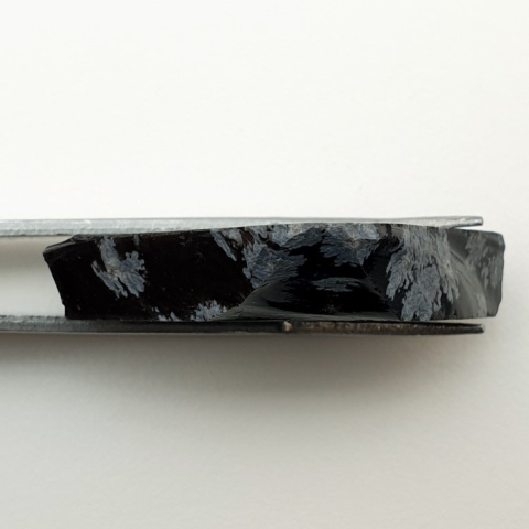 Snow obsidian cut raw 36x24 mm no 36