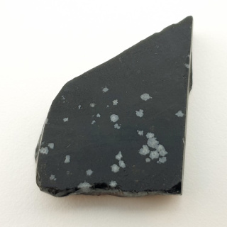 Snow obsidian cut raw 36x24 mm no 9