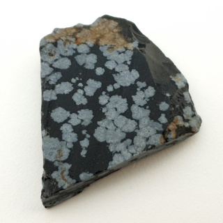 Snow obsidian cut raw 36x27 mm no 4