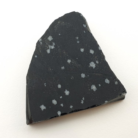 Snow obsidian cut raw 36x29 mm no 11 Snow obsidian cut raw 36x29 mm no 11