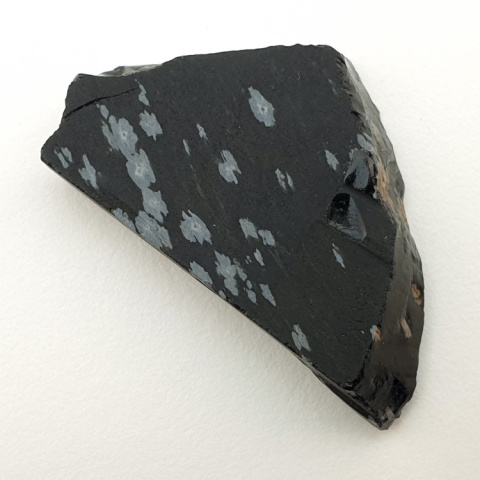 Snow obsidian cut raw 37x22 mm no 5 Snow obsidian cut raw 37x22 mm no 5