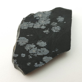 Snow Obsidian cut raw 39x25 mm No 42
