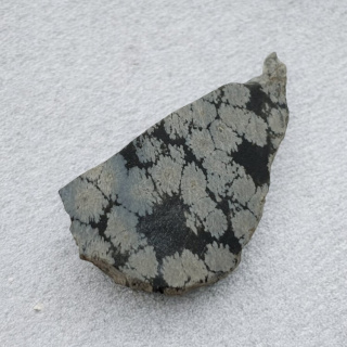Snow obsidian cut raw 41x23 mm no 14