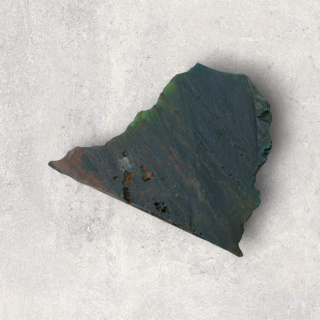 Heliotrope cut raw 30x24 mm No 32