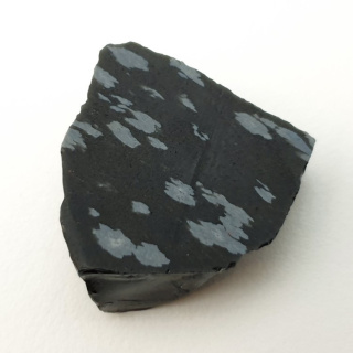 Snow obsidian cut raw 20x18 mm no 99