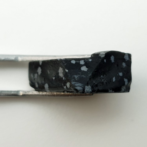 Snow obsidian cut raw 22x18 mm no 100 Snow obsidian cut raw 22x18 mm no 100