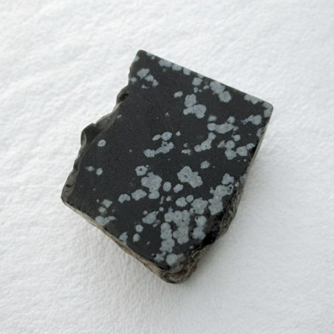 Snow Obsidian cut raw 22x19 mm No 66 Snow Obsidian cut raw 22x19 mm No 66
