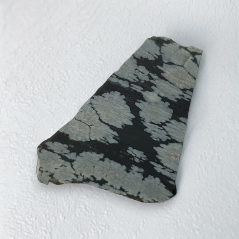 Snow obsidian cut raw 27x22 mm no 55 Snow obsidian cut raw 27x22 mm no 55
