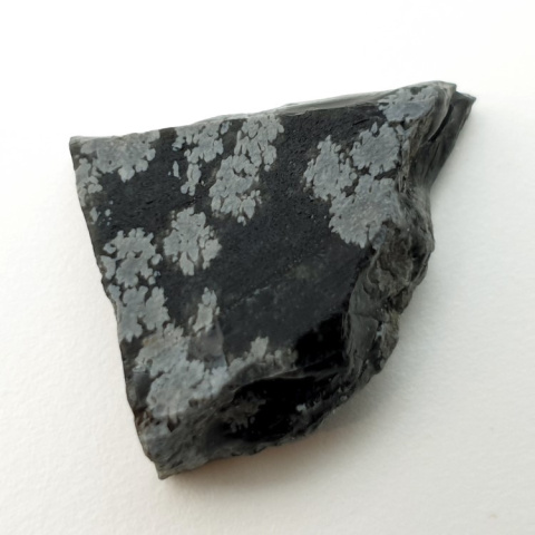 Snow obsidian cut raw 28x20 mm no 92 Snow obsidian cut raw 28x20 mm no 92