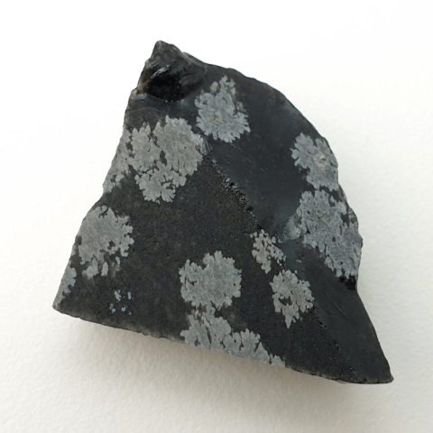 Snow obsidian cut raw 28x20 mm no 92 Snow obsidian cut raw 28x20 mm no 92